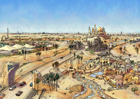 Dubailand Icon and Ruins